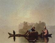 George Caleb Bingham fur traders descending the missouri oil painting artist